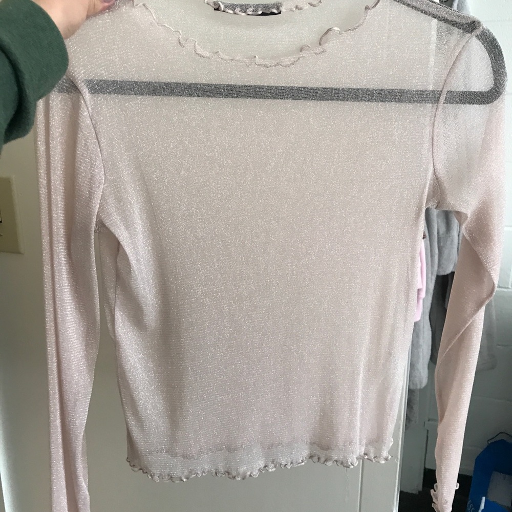Brandy Melville sheer long sleeve
